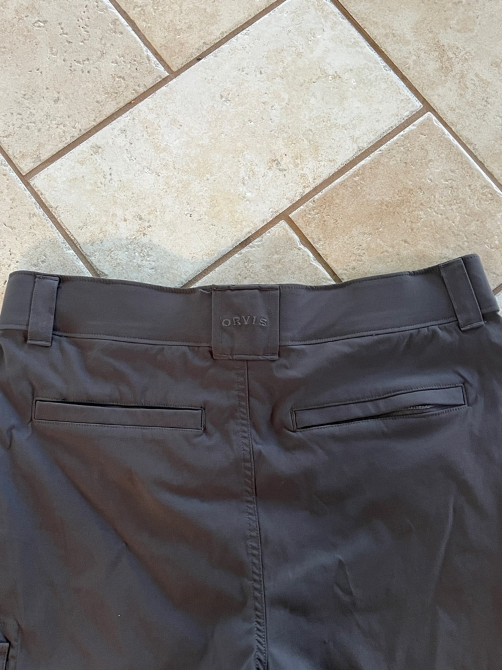 Orvis Men's Cargo Shorts in Dark Gray - Picture 3 of 5
